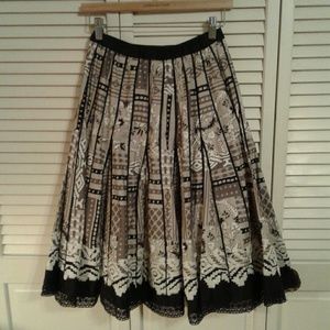 Sassy Pleated Swing Skirt